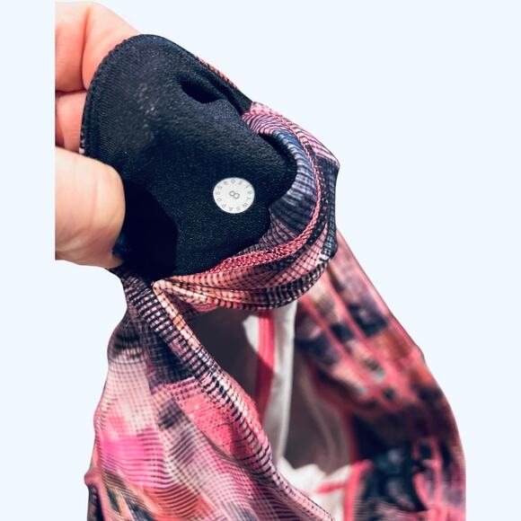 Lululemon On Pace Crop *21" Sun Dazed Multi Pink Size 8 EUC - Picture 11 of 11